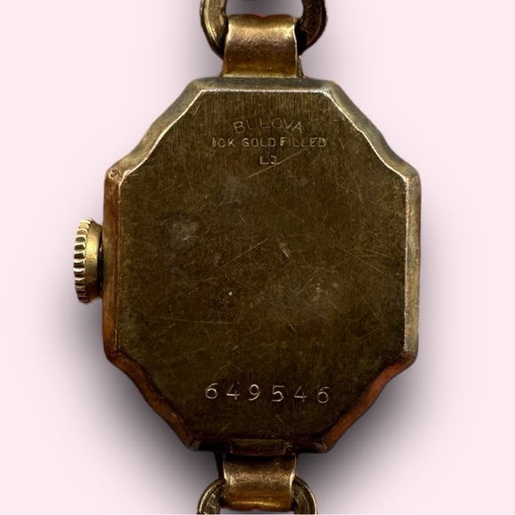 Women’s 1950s Vintage Bulova Two Toned 10k Gold Stretch Wrist Cocktail Watch - Picture 5 of 5